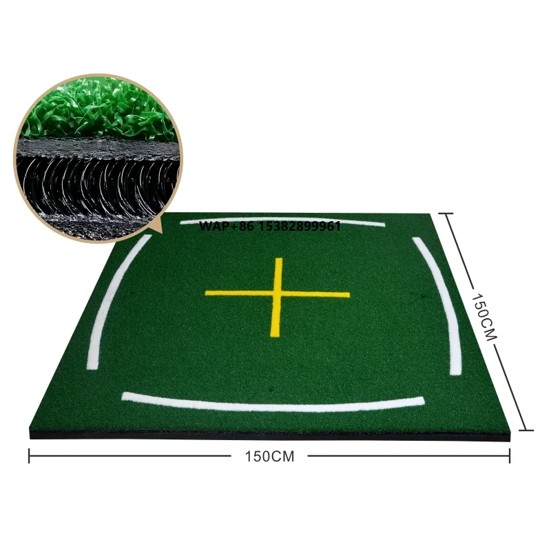 

High Quality 5x5ft Aids Practice Driving Range Mats Double Nylon Grass Golf Hitting Training Mat
