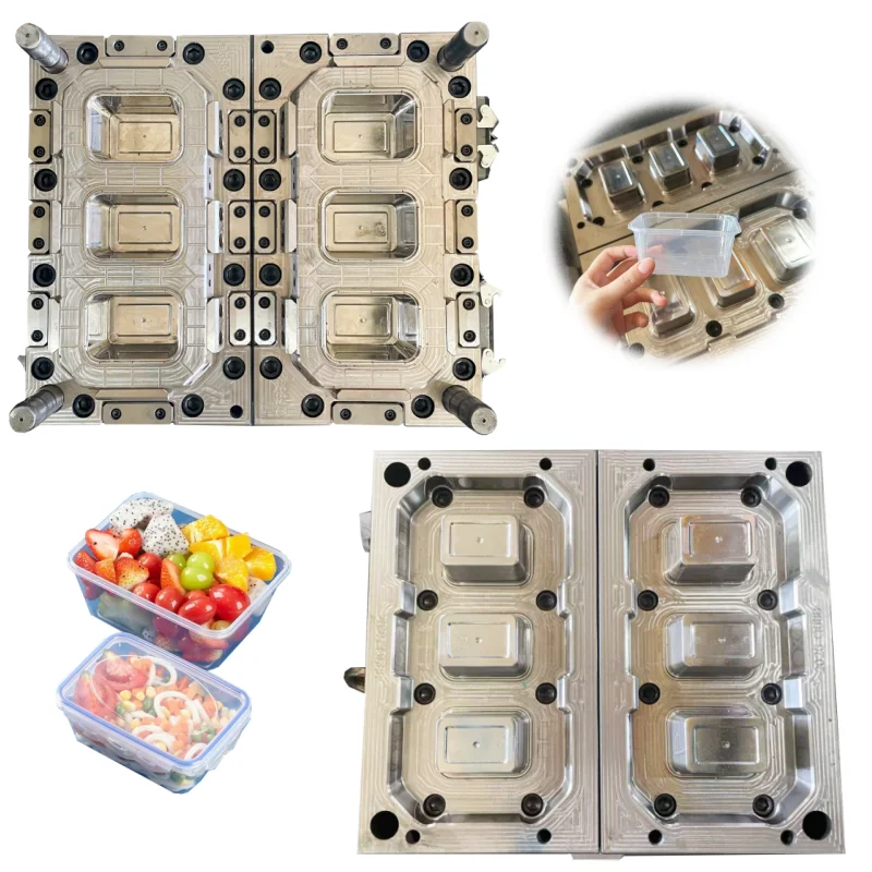 6 Cavity Thin Wall Food Container Mold Meal Box Mold Mould Maker Plastic Injection Mold