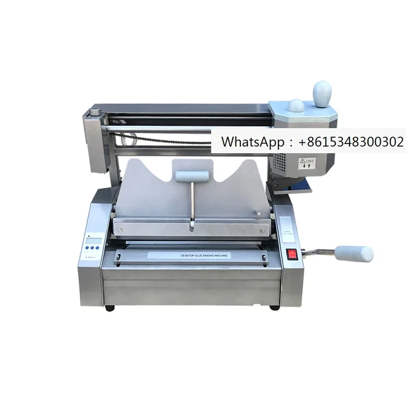 glue  Binding Machine Desktop Hot Melt Glue machine manual book of glue binding machine