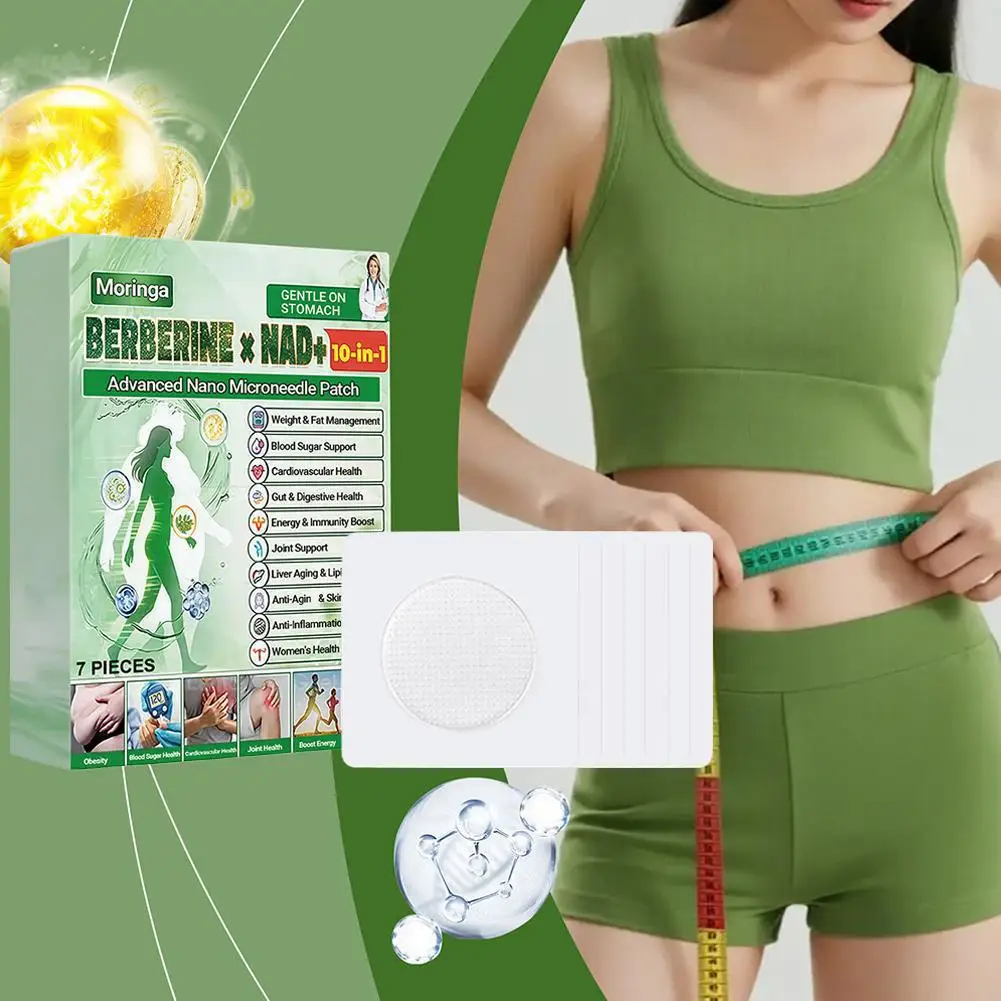 3Boxes Moringa Advanced Nano Microneedle Body Care Patch- Easy To Use Body Firming Sticker Daily Figure Line Care Unisex