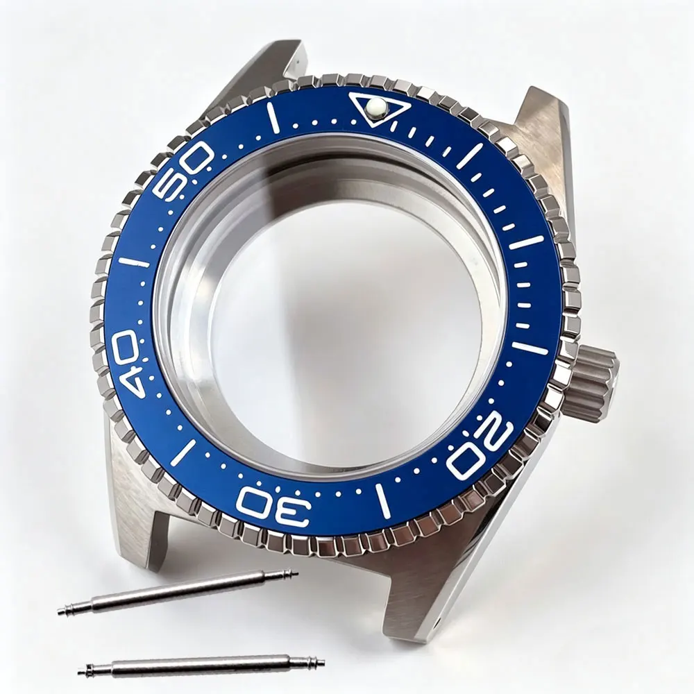 40mm Watch Case 20ATM Waterproof Sapphire for Dive Men Watches Fit NH35 NH34 NH36 NH38 ETA2824 PT5000 Glass Back 120 Click