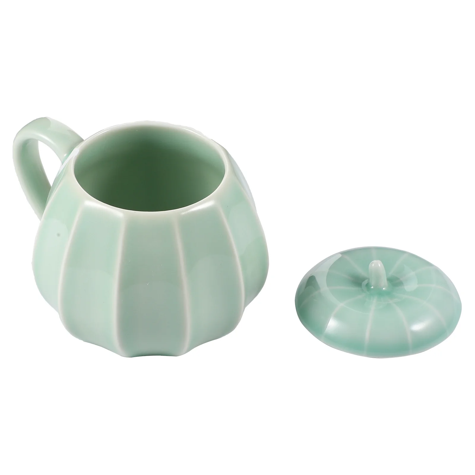 

Creative Pumpkin Shape Mug Eco-Friendly Ceramic Coffee Tea Cup Clear Handle Great for Halloween Gifts Pumpkin Shaped Cup