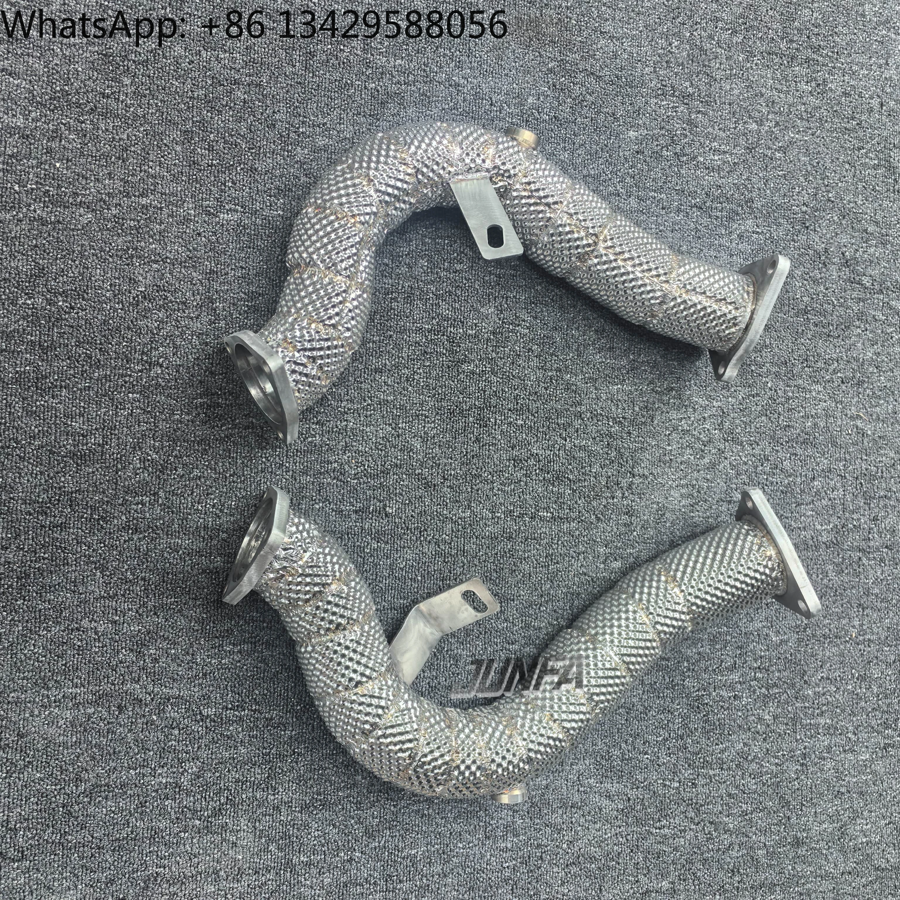 

High Performance Stainless Steel Downpipe with Catalyst Boosts Exhaust Efficiency for Audi S5-B8 A8 A3