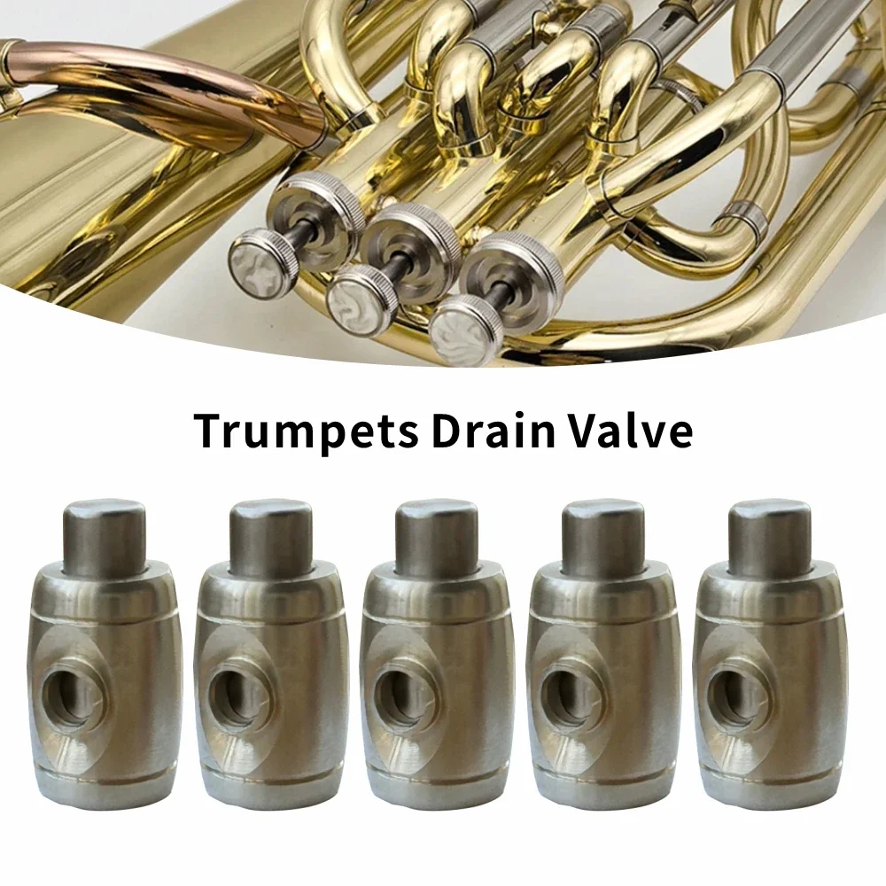 

Trumpets Drain Valve Watergate Button White Copper