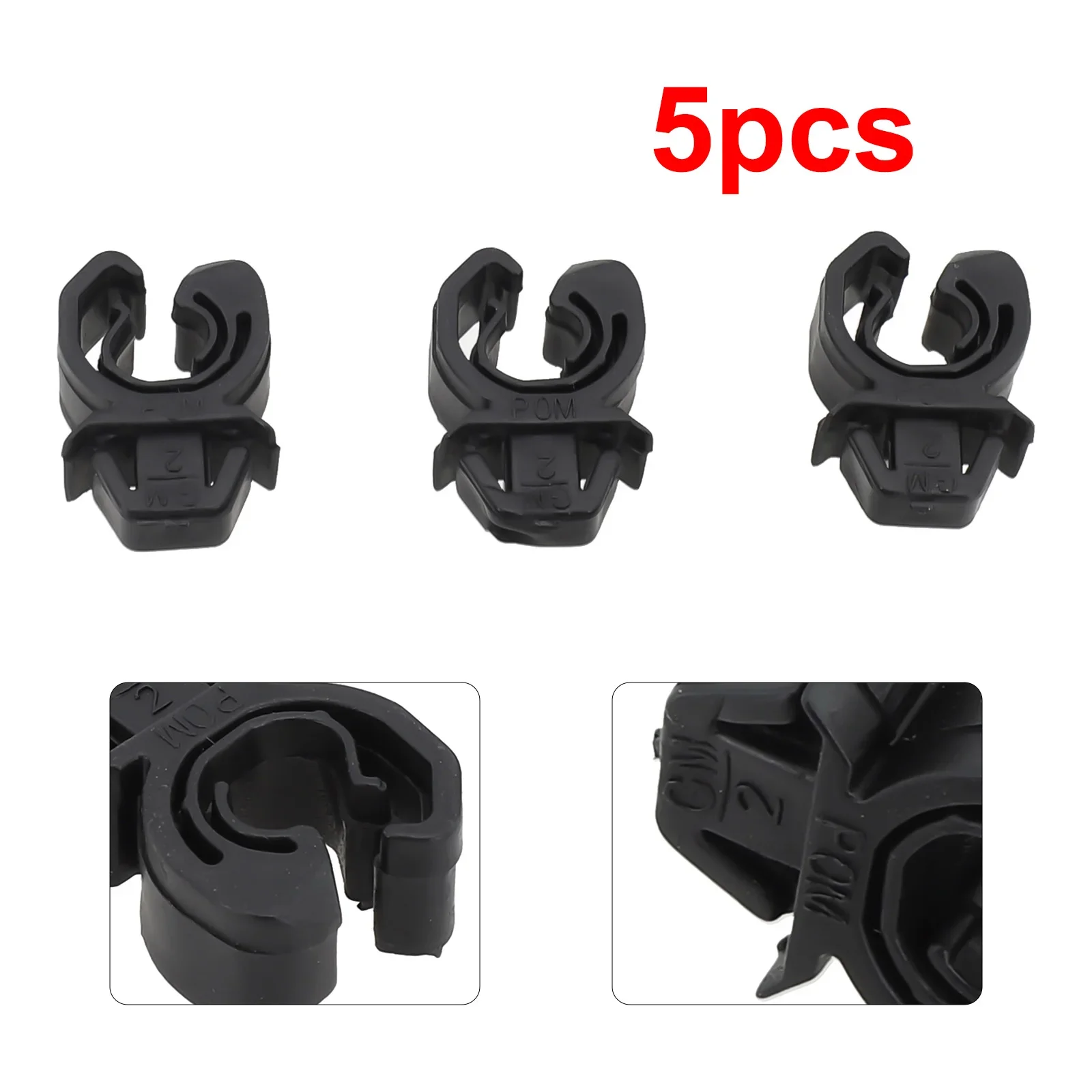 Black Plastic Hood Bonnet Rod Clip Clamp Holder for Vauxhall Astra G Zafira A Ampera Pack of 5 Easy to Use and Install