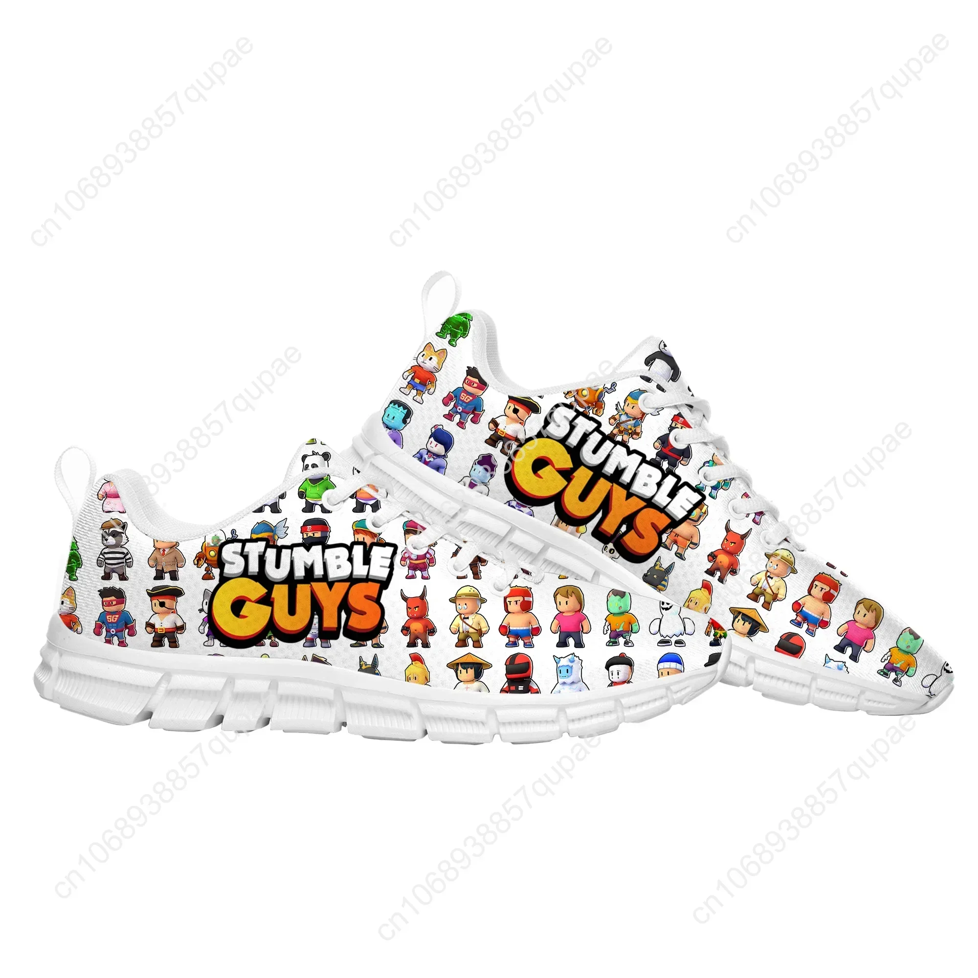 Stumble Guys 스포츠 신발 고품질 만화 게임 Mens Womens Teenager Children 운동화 패션 맞춤형 커플 내장 신발