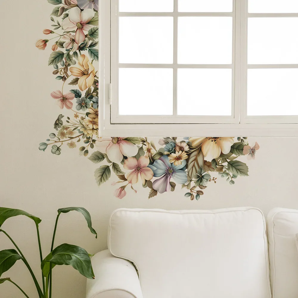 2PCS Painted Flower…