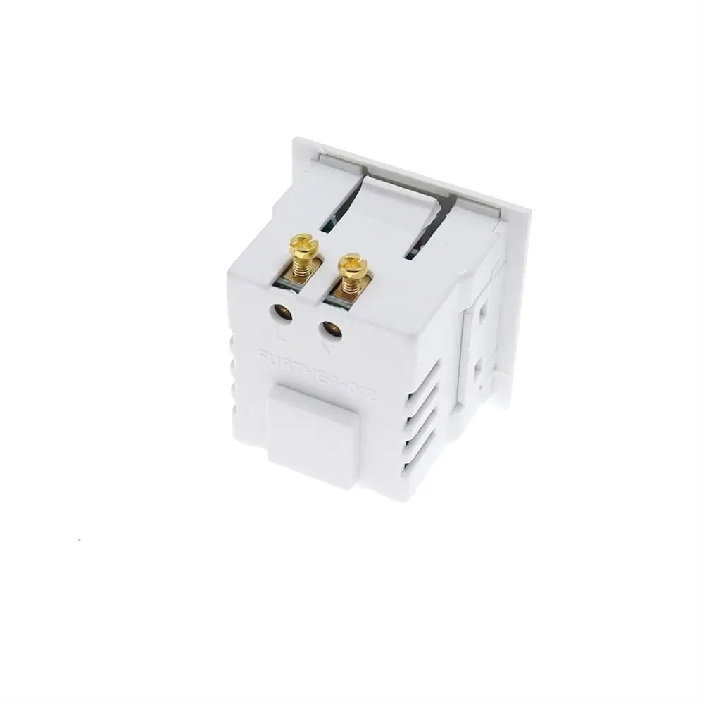 Indicator 5V 2.1A Black White Desktop Receptacle Module Outlet AC Power Socket USB Socket Charging Power Panel Dual USB Socket