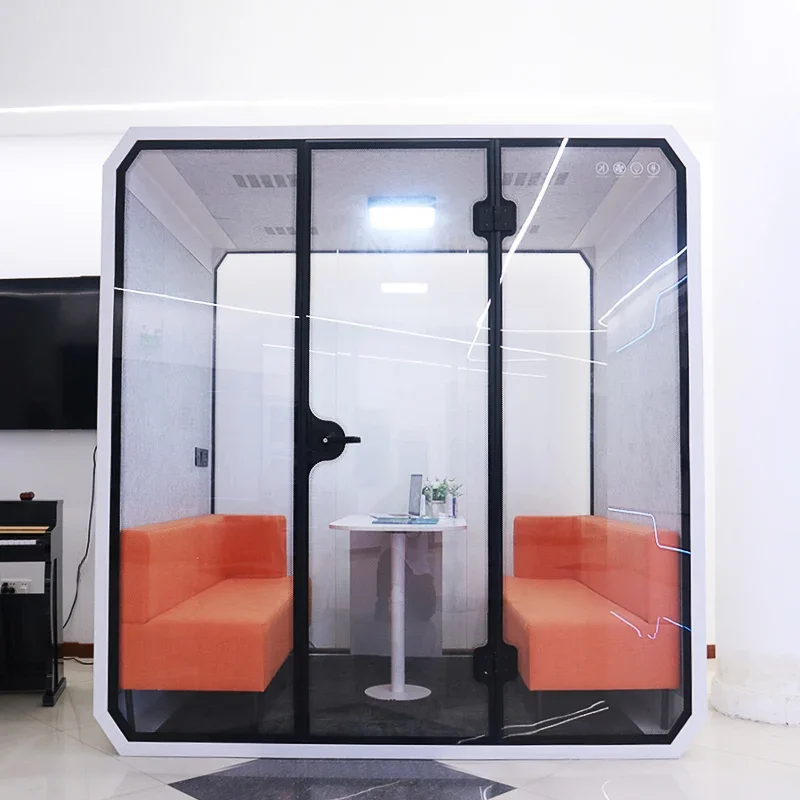 Soundproof small office pod aluminum