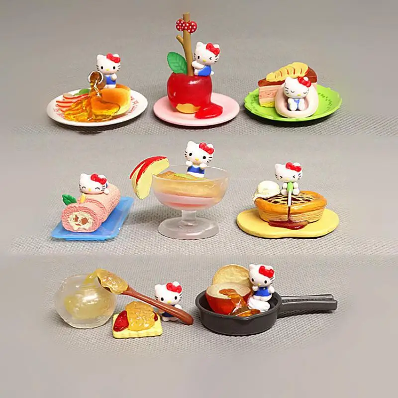 

Аниме фигурки My Melody Kt Cat, Розовая кошка, кавайные фигурки, коллекционная кукла, модель, экшн-фигурки, японские куклы, ПВХ игрушки, подарки для ...