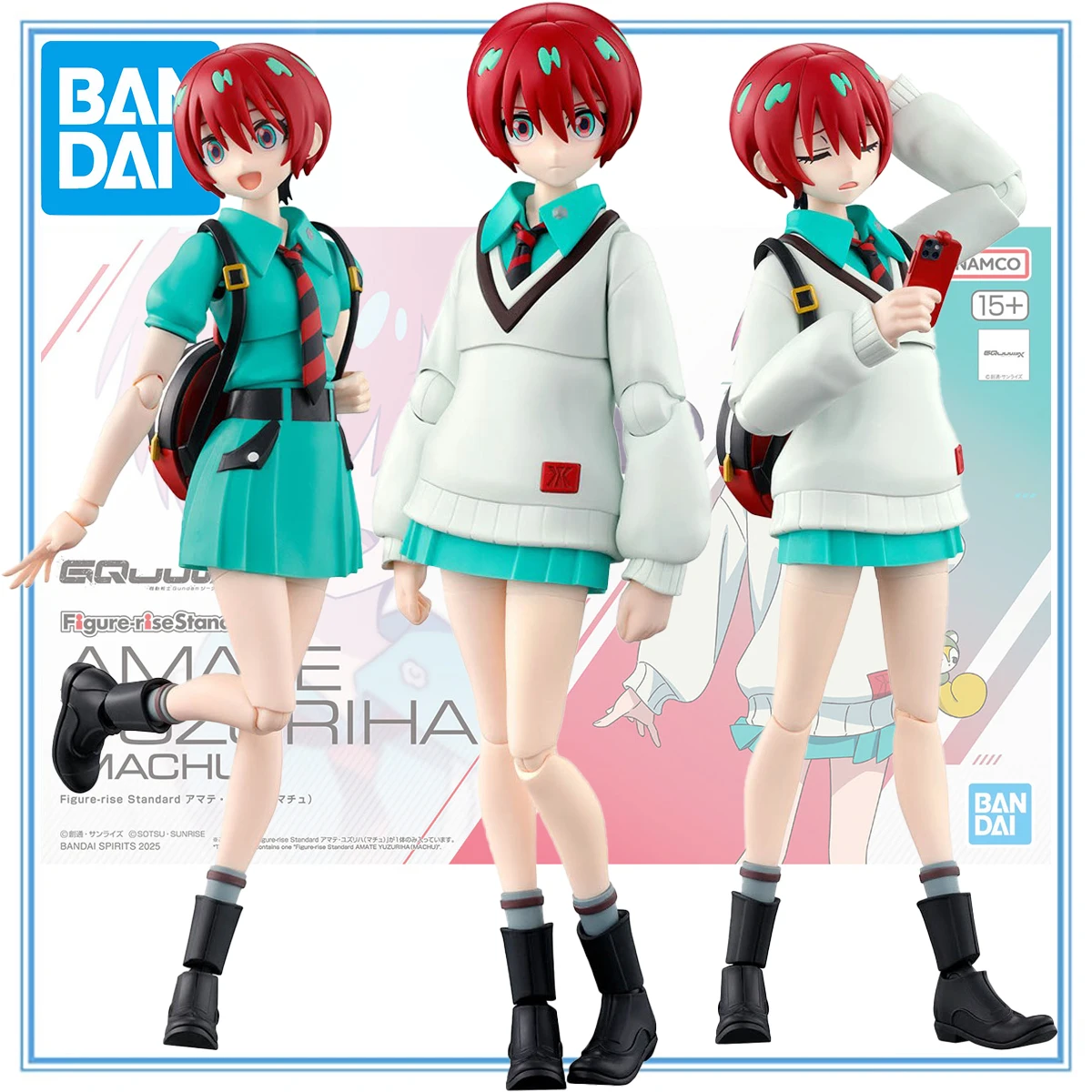 

In Stock Original BANDAI Model Kits Figure-rise Standard Kidou Senshi Gundam GQuuuuuuX Amate Yuzuriha Haro Anime Figure Model