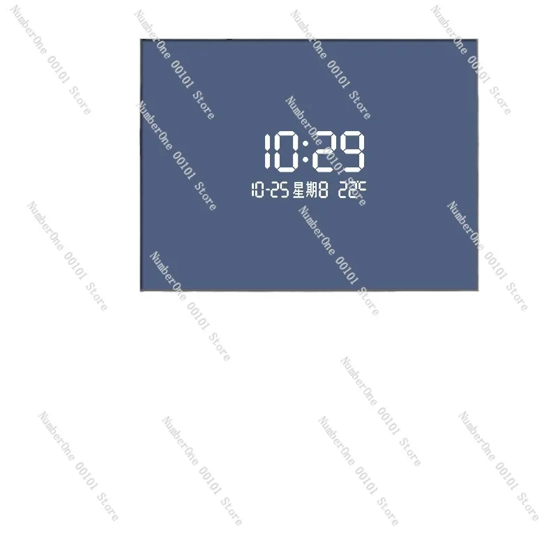 Modern Decorative Electric Meter Box Cover Wall Art LED Digital Clock Solid Color Minimalist Dining Room Di