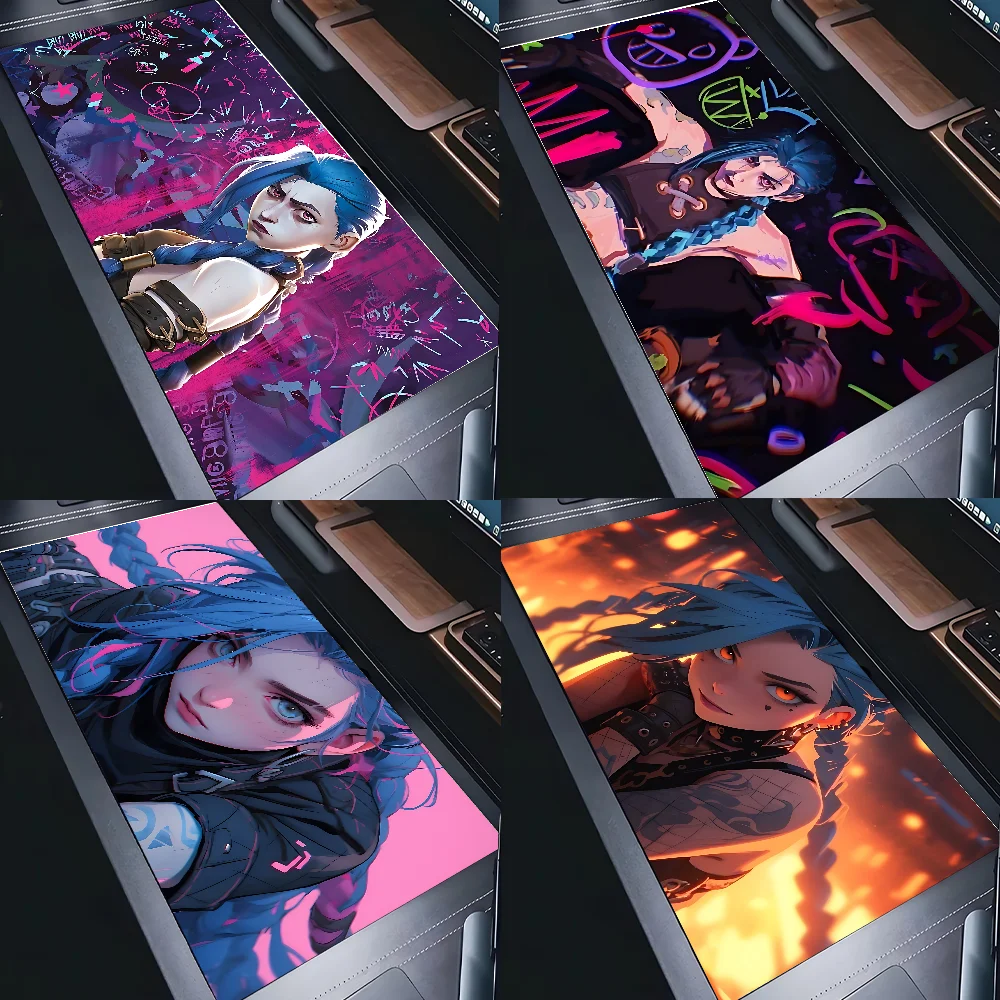 Jinx L-League Of L-Legends Mousepad New Arrivals Large Gaming Mousepad L XL XXL Gamer Mouse Pad Size For Keyboards Mat