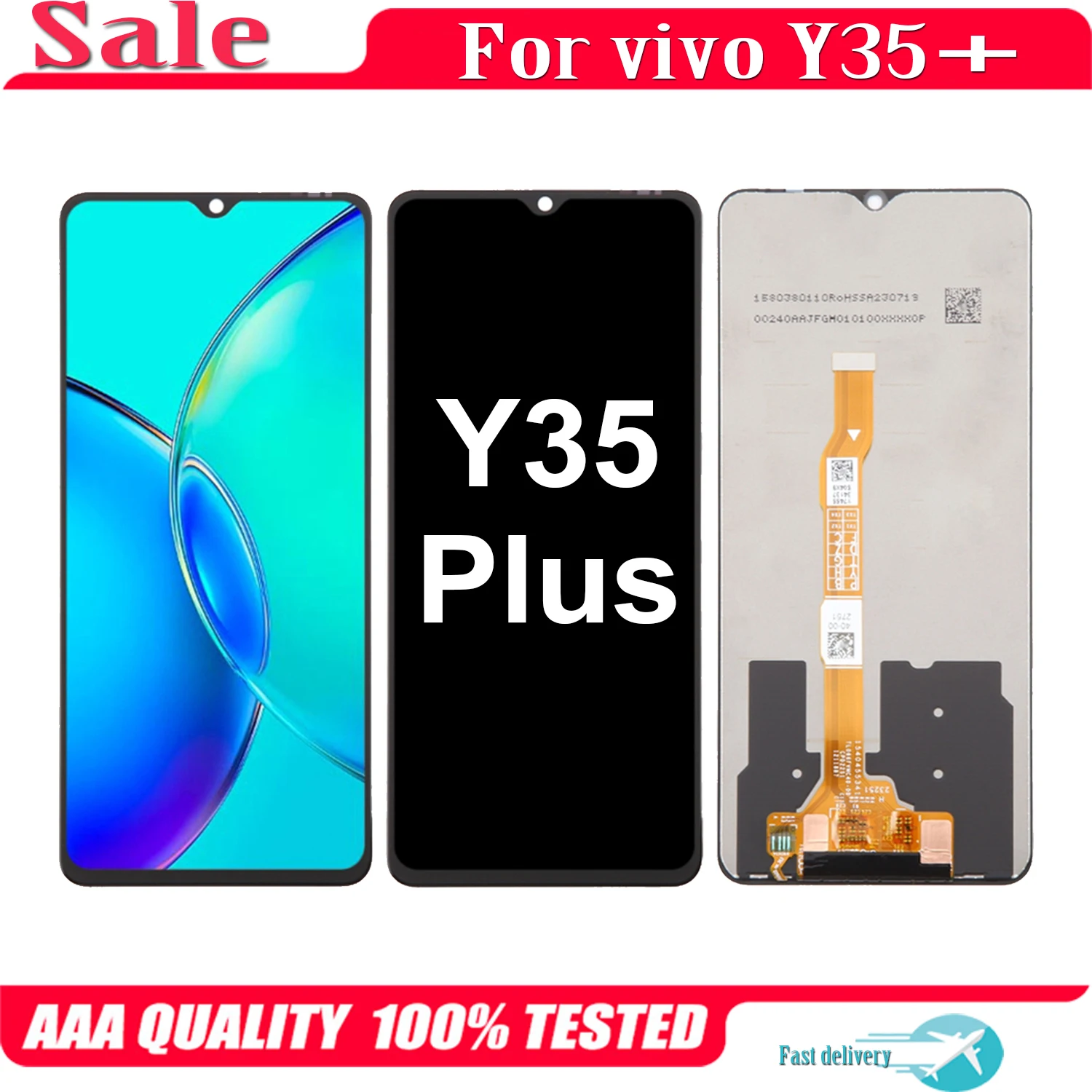 

For Vivo Y35 Plus Y35+ LCD Display Touch Screen Replacement Digitizer Assembly