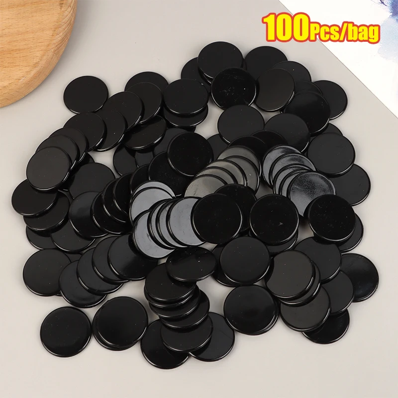 100Pcs 25mm Montessori Learning Education Math Toy Plastic Poker Chips Bingo Chip Markers Token Family Club Party Counting Toy, image 15