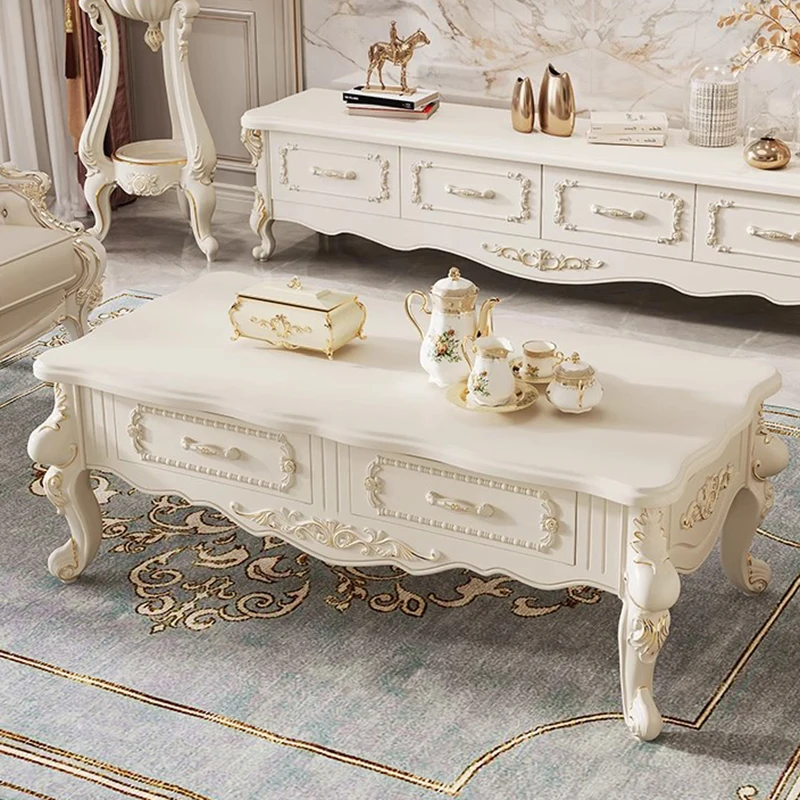 Aesthetic European Style Coffee Tables Nordic Mid Century Unique Designer Coffee Table Glamour Beauty Table Basse Furniture Home