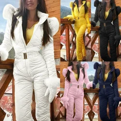 Women Winter Warm Snowsuit Outdoor Sports Pants Ski Suit Waterproof Jumpsuit Women Winter Outdoor Warm Snowsuit H9