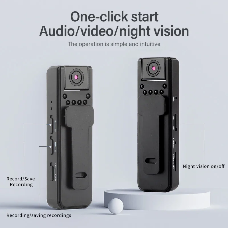 

A7 HD1080P Mini Camera Portable Small Digital Video Recorder For BodyCam 16G/32G A7 Mini Camera Records High-definition Videos