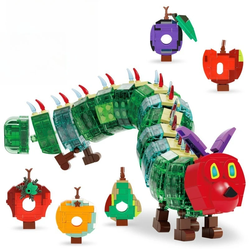 

Модель сборного блока MOC Caterpillar, детский робот-головоломка, мультяшная игрушка, коллекция праздничных подарков для мальчиков