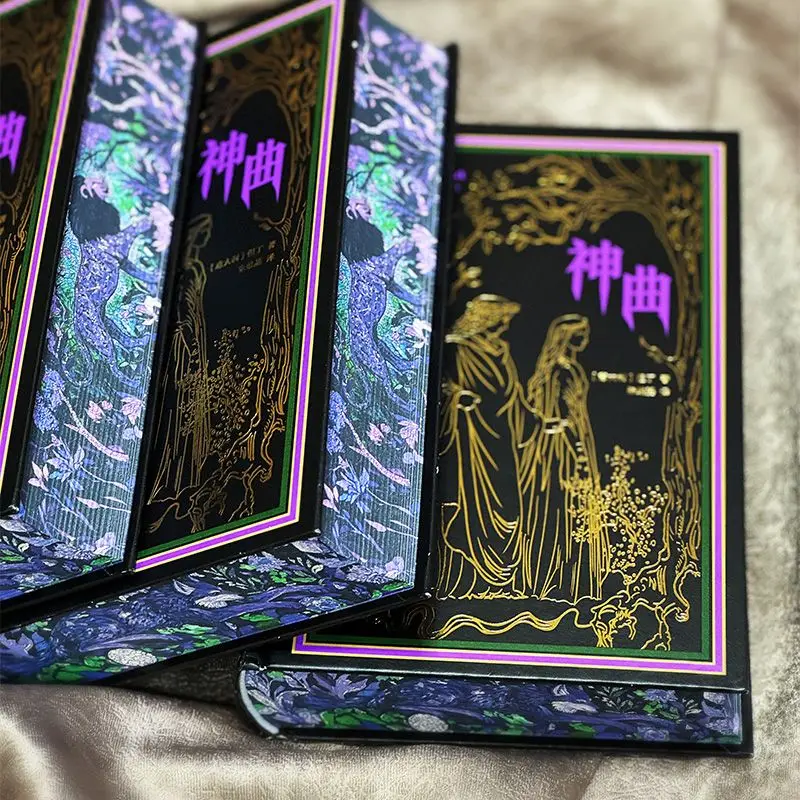 الكوميديا الإلهية (إصدار خاص من إصدار الحافة المصقولة) صندوق هدايا فوليو بإبزيم مغناطيسي [إيطاليا] كتاب تحفة أدبية دانتي