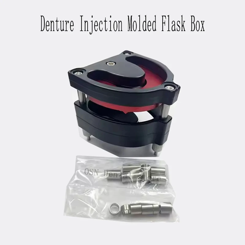 1pcs Dental Lab Injection Molded Flask Without Deformation for Invisible Orthodontics, Fit 12X10 Pressure Polymerize