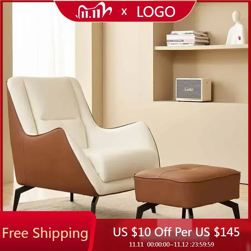 

Modern Ergonomic Chair Armrest Footrest Relax Lounge Chair Bedroom Reading Comfortable Muebles Para El Hogar Home Furniture