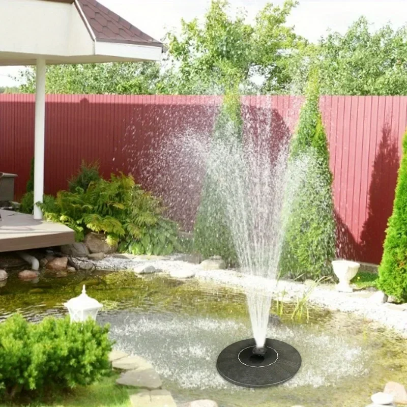 A Top Quality 13CM Solar Powered Floating Fountain Pump, Outdoor Water Floating Fountain For Garden Pond Pool Decoration