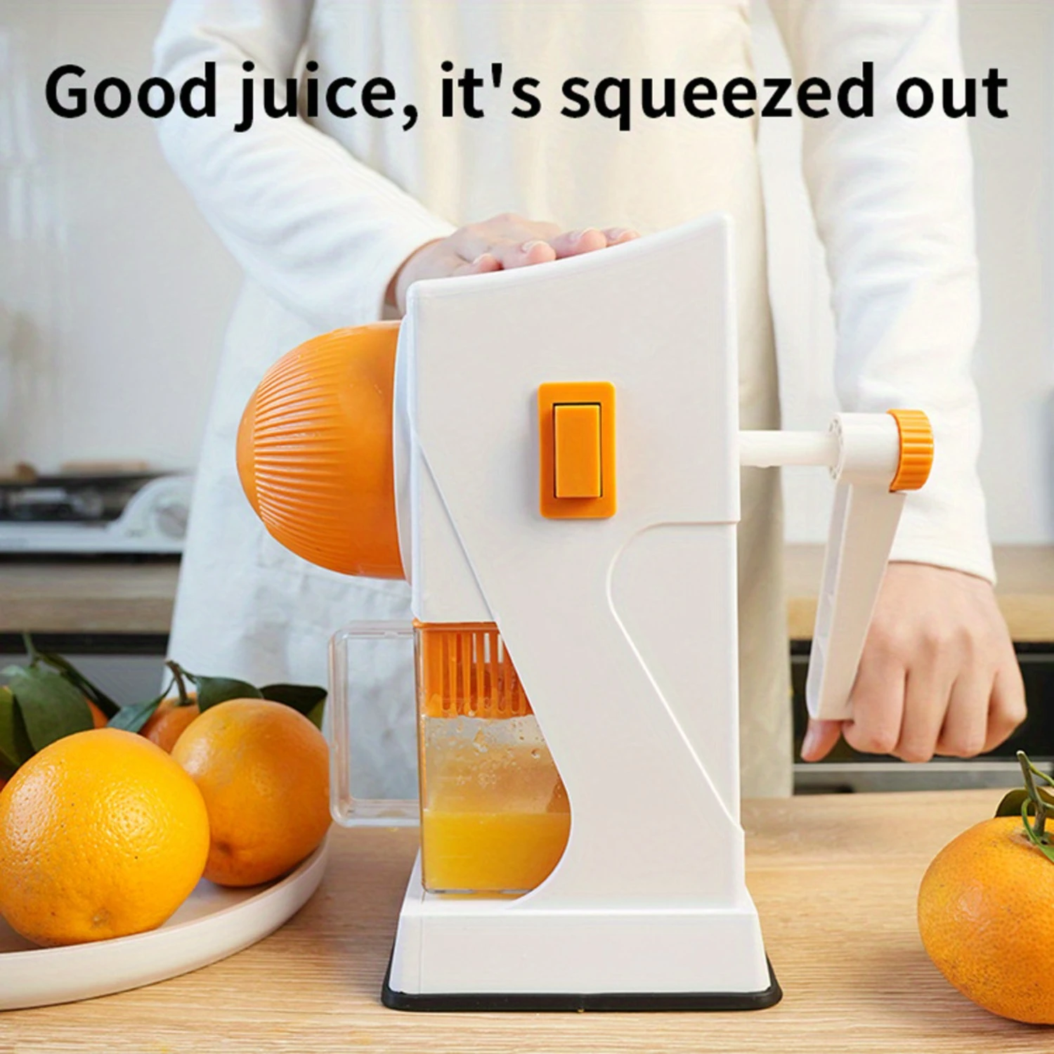 1pc,  Citrus Master - Multifunctional Hand-Cranked Fruit Juicer, Creative Manual Orange Squeezer, Easy-Squeeze  Tool for Fresh J