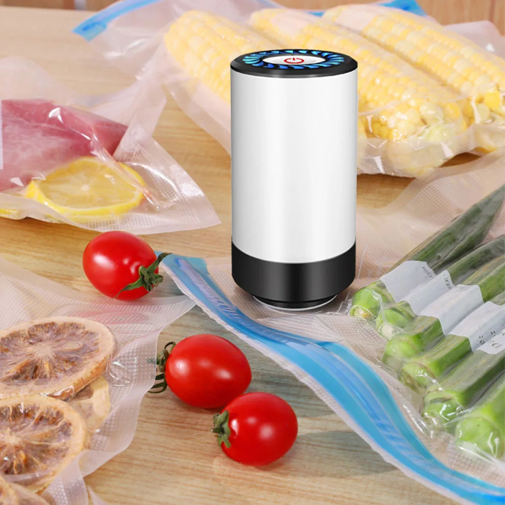 Wireless Vacuum Sealer Mini Portable Hear Sealer USB Rechargeable Outside Picnic Travel Food Storage Packaging Sealing Machine