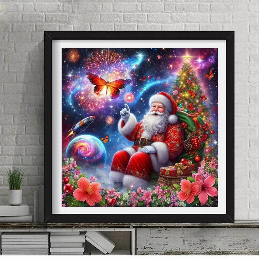 Diy Diamond Painting New Collection Santa Claus Full Mosaic Embroidery Father Christmas Picture Jewelry Cross Stitch Kits