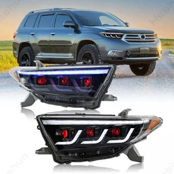 LED Headlights For 2011 2012-2014 Toyota Highlander SE Sport Hybrid Head Light Assembly Front Lamp Sequential Turning Signal DRL