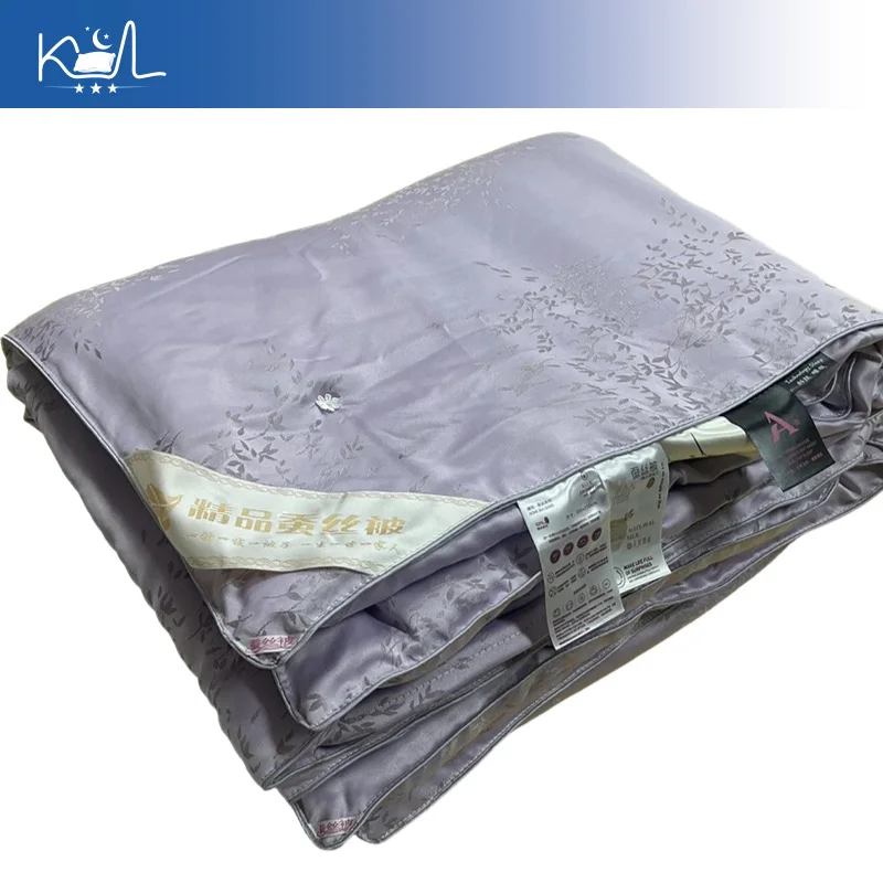 100% Mulberry Silk Comforter All Season, Lightweight Summer Quilt, Thick Winter Duvet , Luxury Wedding Gift Bedding