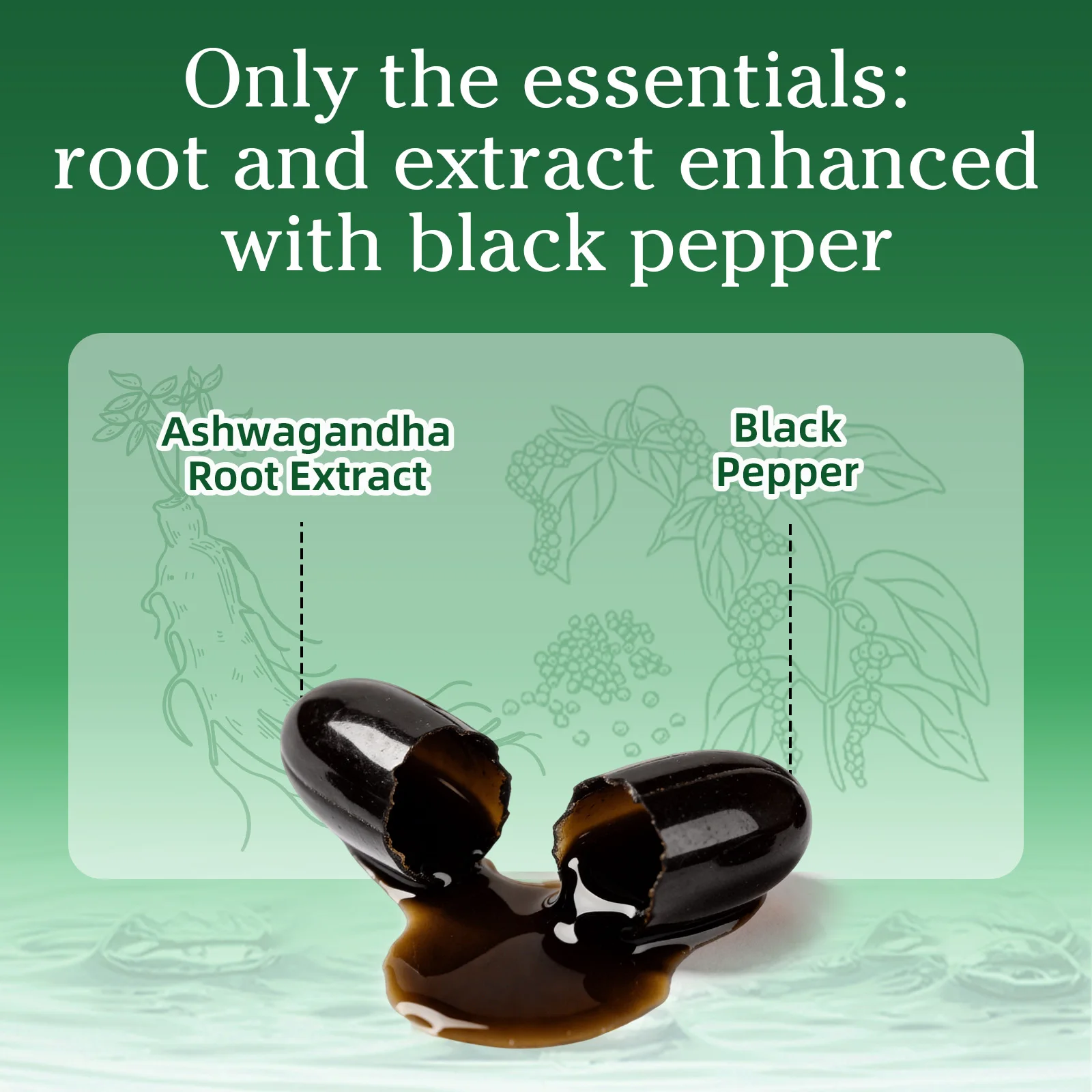 BEWORTHS Organic Ashwagandha Root Extract Capsules Help Sleep Stress Relief Better Mood Balance hormones Male Functional Health