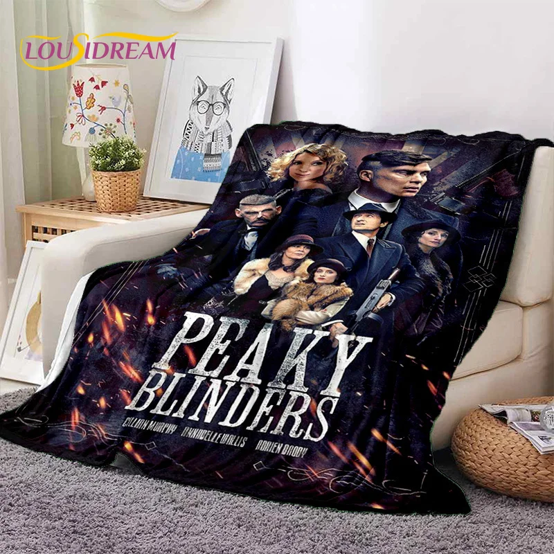 3D P-Peaky Blinders Tommy Shelby Soft Blankets,Keep Warm Throw Blanket Comfortable Blanket for Picnic Beds Sofa Home Bedroom Kid