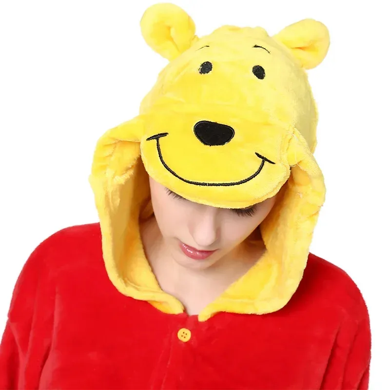 قمامة الدببة ويني ذا بوه Kigurumi نيسيس الدب تأثيري حلي الكبار بيجامات أطفال بذلة بيضاء حفلة واي 2025 جديد