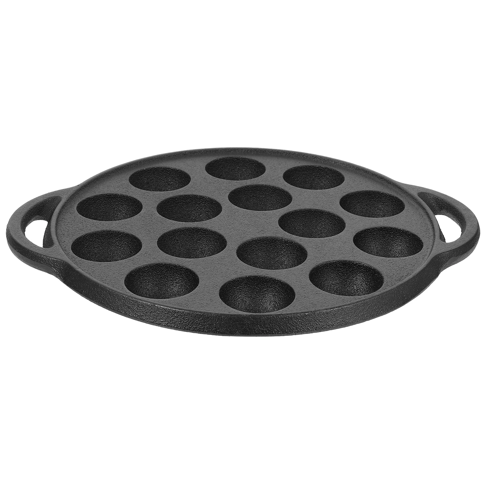 

Thickened Iron Snail Tray Meatball Pot Casting Cookware Set Thick Frying Pot Household Cookware Multi-purpose Kitchen Tool