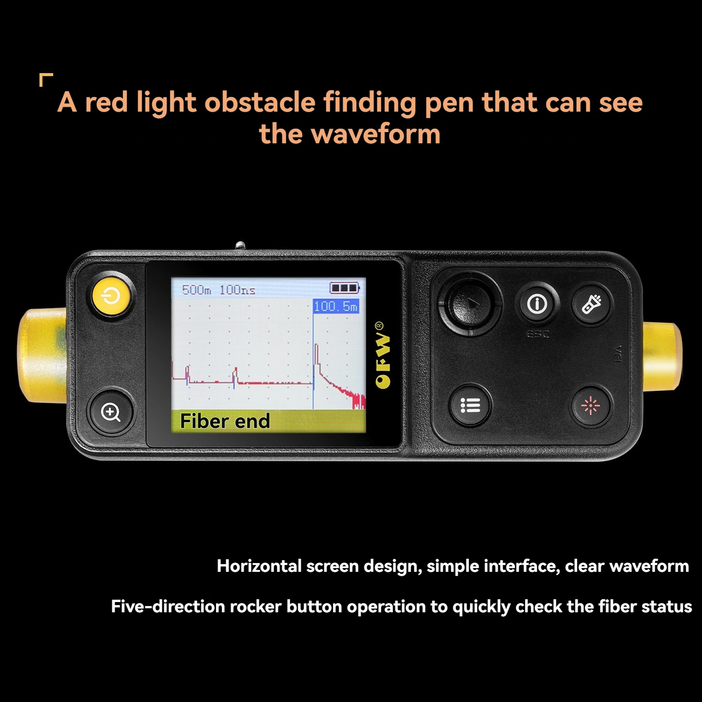 Ofw Optic Fault Finder 20KM Handled Optical Time-Domain Reflectometer 10mw VFL Fiber Ranger FTTB FTTH Breakpoint Tester Meter