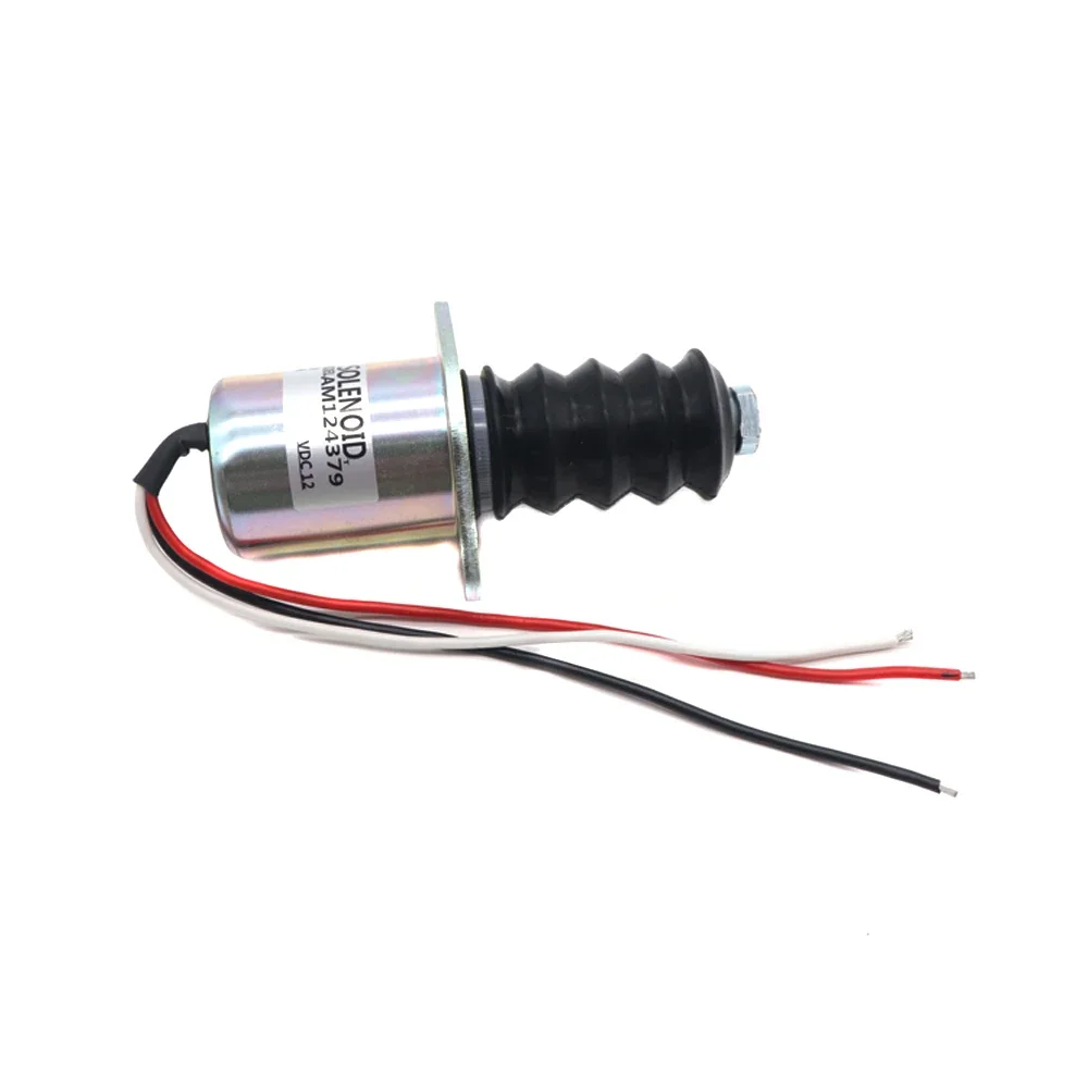 12V AM 124379   Solenoide di arresto carburante per auto Solenoide di arresto per John Deere 3375 375 675 655 755 855 955 332 AM 124377   AM AM 103337 -AFP2