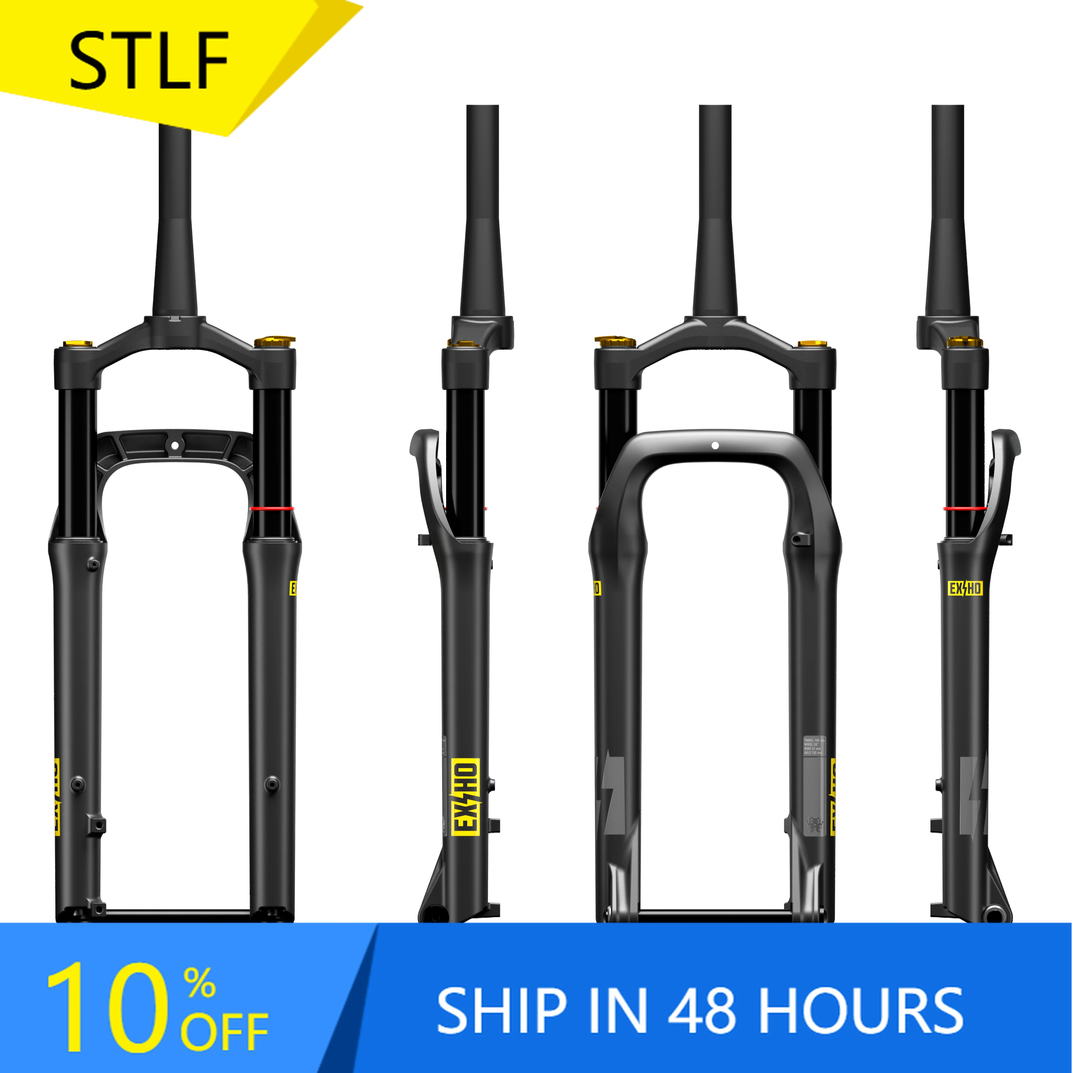 STLF 20/26 1 1/8 Bicycle Fork Special Size Customized air Fork for Electric Fat Bike Electric Bike Front Fork