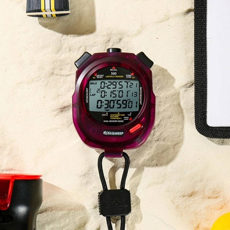 

Electronic Stopwatch Channel 3 Rows Display Timer Track and Field Training Intelligence