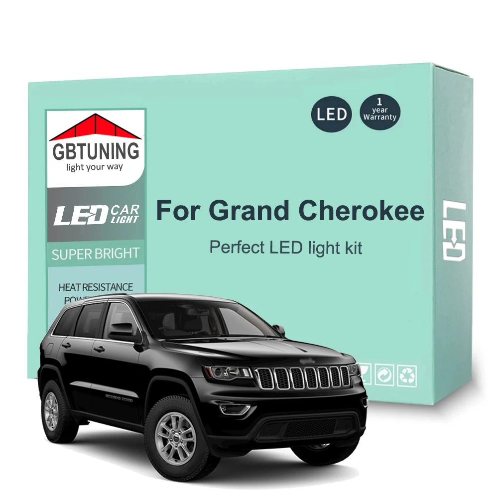 

Комплект светодиодных ламп для внутреннего освещения для Jeep Grand Cherokee ZJ WJ WK WK2 1993-2017 2018 2019 2020 2021