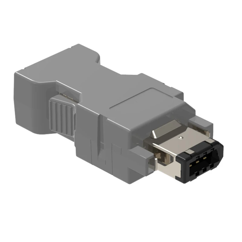 1Pcs Female Connector 6 Pin Firewire IEEE 1394 For Yaskawa For Panasonic Servo Motor Encoder 6P SM-6E Encoder Plug