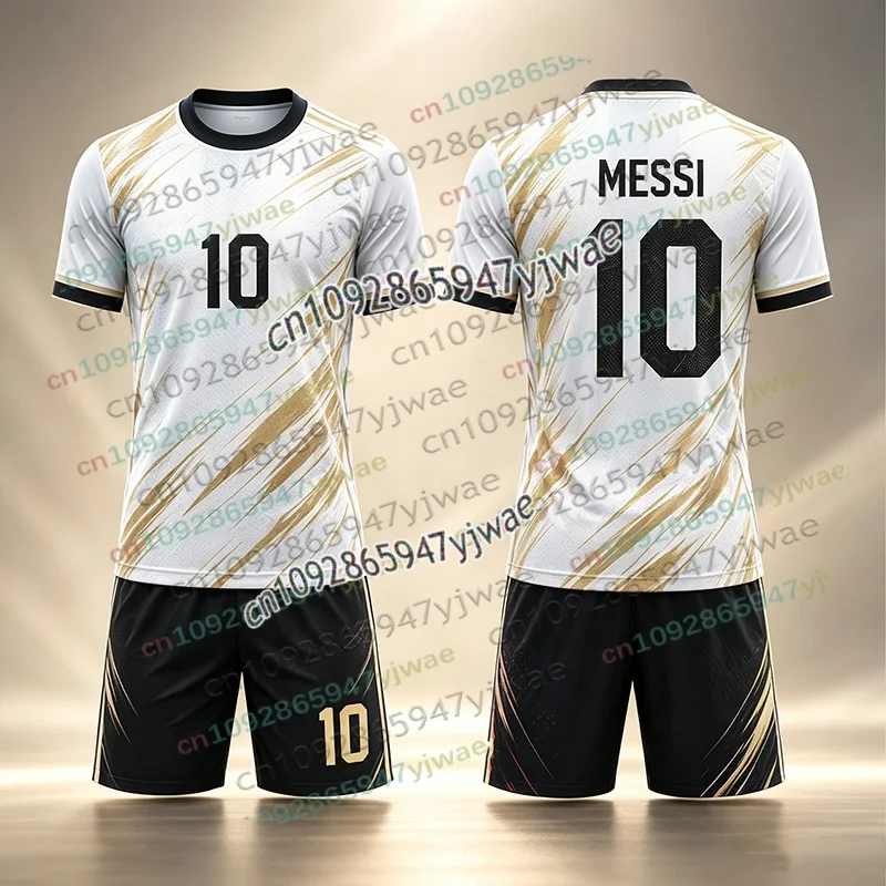 2026 Spezielles Messi 10 Fußball-Trikot-Set mit T-Shirt und Shorts für Damen und Herren, Harajuku Argentinien Fan-Shirt und Shorts, Sommer-Kinder-2-Teiliges-Set – Detail 5