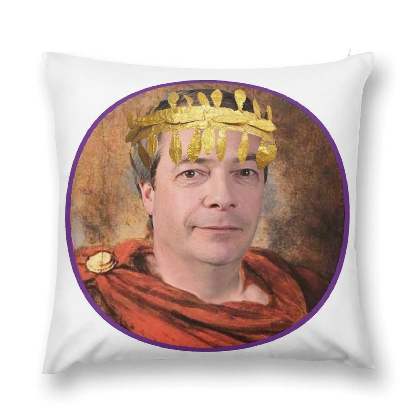 

Emperor Nigel Farage Throw Pillow Luxury Pillow Cover Decorative Sofa Cushion pillow