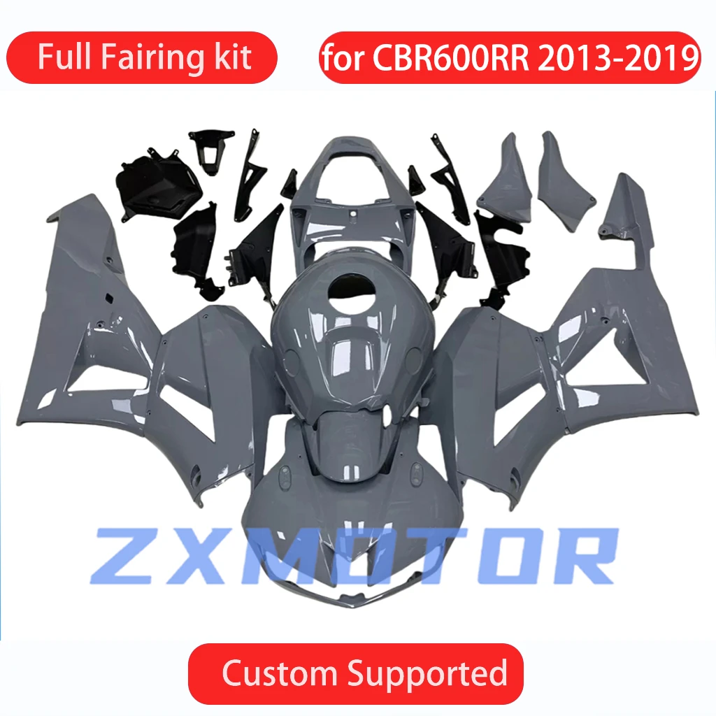 For HONDA 636 CBR 600RR 2013 2014 2015 2016 2017 2018 2019 Motorcycle Fairings CBR600RR 13-19 Free Custom Fairing Kit Nardo Grey