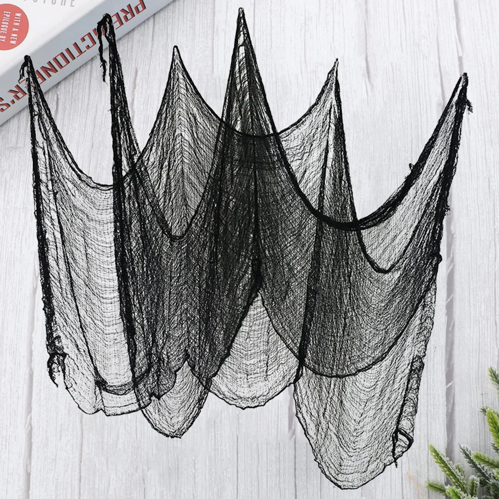 

1Pcs Black Gauze Halloween Creepy Cloth Classic Design Home Garden Patio Bar Decoration 80x400cm Halloween Gauze