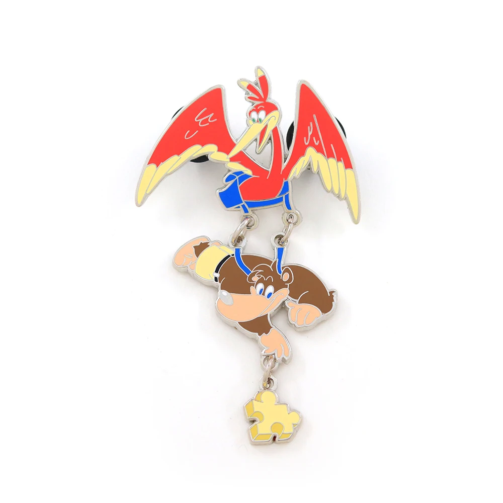 Retro-Spiel Banjoo und Kazoie Emaille-Pin 3-Schicht-Hängebrosche aus Metall Abzeichen Geschenk für Fans für Rucksäcke Kleidung Accessoires Sammlerstück – Detail 4