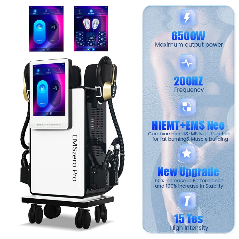 

6500W EMSzero Nova EMSZERO Machine Pelvic Pad EMS Muscle Stimulation Body Sculpt For Slmming Salon