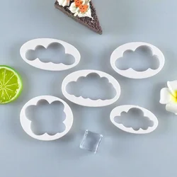 High Quality Brand New Durable Mold White Accessories Baking Cloud Shape Cookie Cutter Decorative For Cake Made Plastic