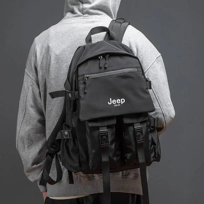 JEEP BULUO Brand Men Shoulder Backpack Casual Hiking Backpacks Outdoor Sport School Bag High Quality Travel Laptop Anti-theft